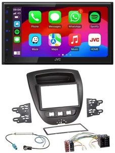JVC Bluetooth 2DIN MP3 DAB USB Autoradio für Toyota Aygo Peugeot 107 Citroen C1 - Bild 1 von 10