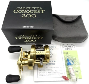 Shimano 14 CALCUTTA CONQUEST 200 Baitcasting "Casi Como Nuevo" JP [Deberes de Estados Unidos Incluidos] - Imagen 1 de 24