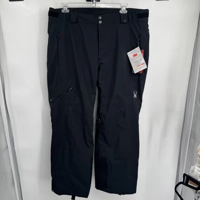 Pantalones deportivos Spyder Dare para esquí nieve para hombre 2XL negros 3M Thinsulate impermeables nuevos Foto 1 de 4