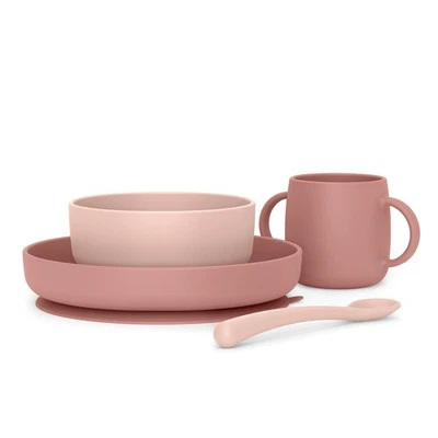 Suavinex, Kindergeschirr Set, Baby-Essensset, Silikongeschirr, Kinderteller mit  - Bild 1 von 4