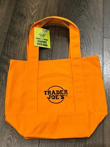 2025 Trader Joe's Halloween Trick or Treat Canvas orange Tragetasche - Bild 1 von 3