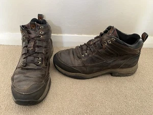 Mens Ariat Leather Boots Walking Work Lace Up Waterproof Boots UK 10.5 - Picture 1 of 18