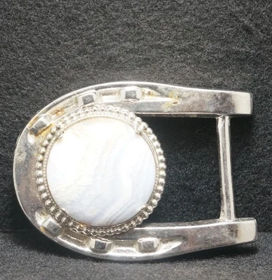 WI15169 复古 20 世纪 70 年代 * 马蹄石 * 西部动物时尚腰带扣 — 第 1/2 张图片