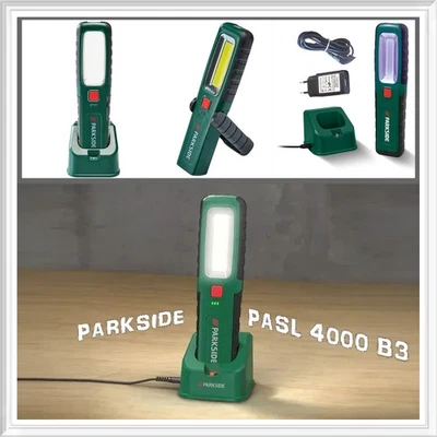 Parkside Lampada da Lavoro Ricaricabile PASL 4000 B3 Base Ricarica Alimentatore - Immagine 1 di 4