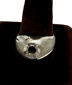 GAINSBORO STERLINGSILBER LEER HERREN SOLITÄR RING MONTAGE VINTAGE GRÖSSE 10 - Bild 1 von 9