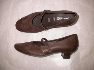 Xsensible Touch Mary-Jane Pumps Shoes Brown 39 8 - Picture 1 of 2