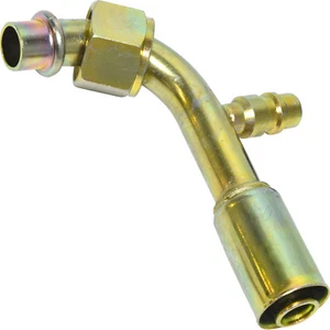 A/C Beadlock Fitting Steel Female 90 Degree #10 REDUCED Barrier Hose W/13m PORT - Picture 1 of 1