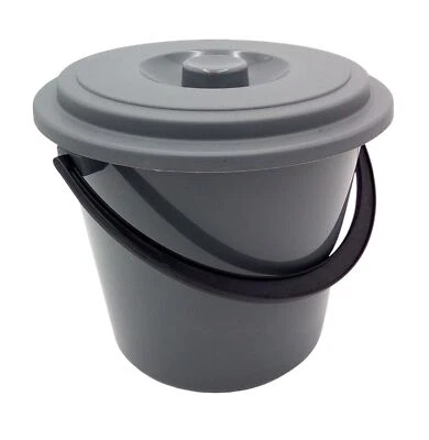 Eimer mit Deckel 5L Wassereimer Putzeimer Mülleimer Windeleimer Plastikeimer  - Bild 1 von 4