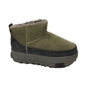 UGG Women's Venture Daze Ultra Mini Burnt Olive / Charcoal Boots 1158200 - Picture 1 of 8