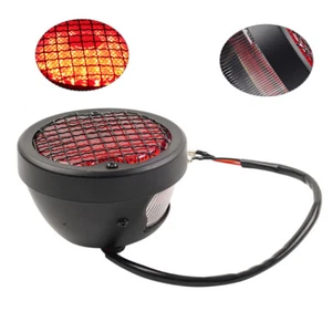 Motor Tail Stop Light License Plate Lamp For Harley Bobber Chopper Cruiser Black - Picture 1 of 12