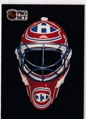 91/92 JUEGO PROFESIONAL MÁSCARA FRANCESA PATRICK ROY LE MASQUE INSERTO #CC2 Foto 1 de 2