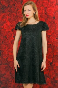 Perfina schwarzes Spitzenkleid elegant luxuriös Kleid stilvoll Tunika von SuperTanya - Bild 1 von 4