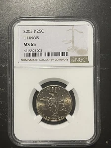 2003 P Illinois NGC MS65 State Quarter - Picture 1 of 3