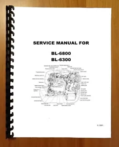 Brother BL6300 and BL6800 Service Manual Printed and Comb Bound - Picture 1 of 5