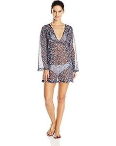Jones New York Women's Ditsy Floral V-Neck Chiffon Cover-Up Sz M (K2) - Picture 1 of 3