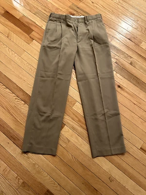 Vtg John Henry Mens Beige Dress Pants Pleated 34x30 GUC - Image 1 of 2