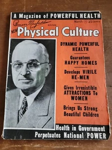 Bernarr Macfaddens Physical Culture 1948 Vintage Health Magazine, Bodybuilding - Bild 1 von 11