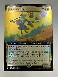 MTG Flubs, the Fool - 0356 - FOIL EXTENDED ART PROMO - BAB Buy a box BLB NM, BLC - Bild 1 von 2
