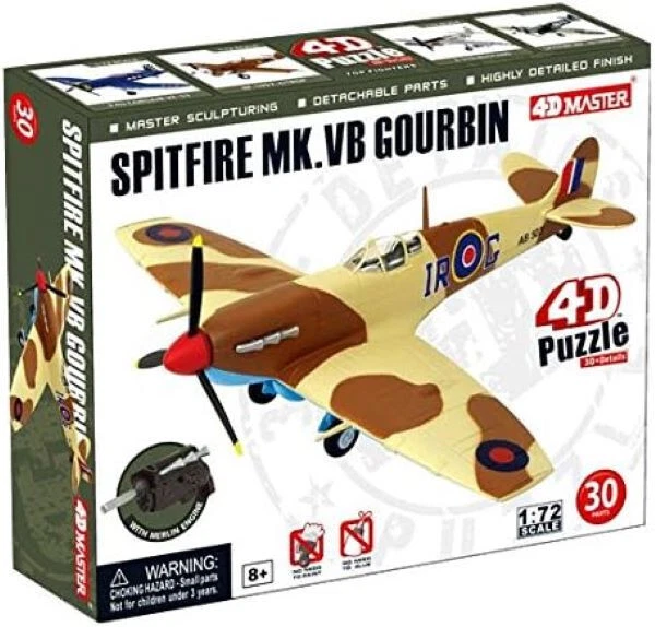 Kit Modellismo 4D Master - Aereo Spitfire Mk. VB 1:72 Facile da Montare - Immagine 1 di 1
