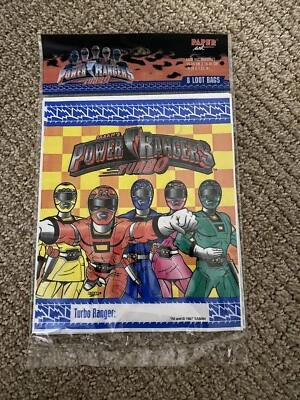 Mighty Morphin Power Rangers 1997 arte clásico en papel - 8 bolsas de botín *NUEVO* Foto 1 de 2