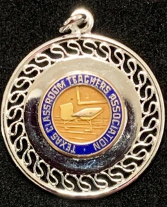 Silver Charm Pendant Necklace Texas Classroom Teachers Association - Picture 1 of 5