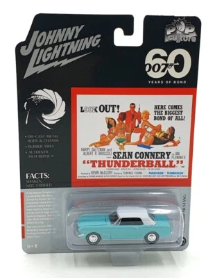 Johnny Lightning 1/64 Scale JLPC008 - 1965 Ford Mustang 007 Thunderball - Photo 1/4