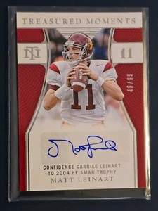 2022 Treasured Moments National Treasures Collegiate 49 /99 MATT LEINART #TM-MLE - Picture 1 of 2