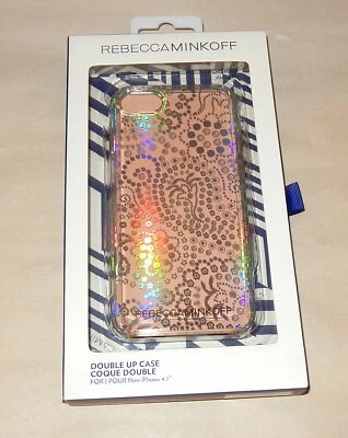 Rebecca Minkoff iPhone 7 Case, Double Up Design Bandana Print Clear/Holographic - Image 1 of 4