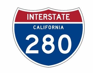 Interstate 280 Aufkleber R2092 California Highway Schild Straßenschild - Bild 1 von 1