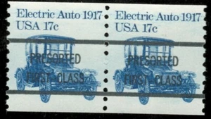 US. 1906a. Electric Auto 1917 Precancel. Coil Pair. Type A. MNH. 1981 - Picture 1 of 2