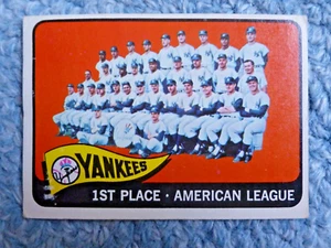 1965 New York Yankee Baseball Karten 1. Platz sehr gut - top / Mantle, Maris - Bild 1 von 4