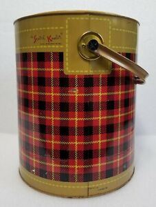 Vintage The Skotch Kooler 4 Gallon Deluxe By Hamilton Scotch Corp Red Plaid