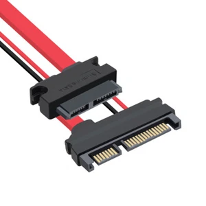 13pin 7+6pin Slim SATA Buchse CD-ROM auf 22pin SATA Stecker Adapterkabel - Bild 1 von 3