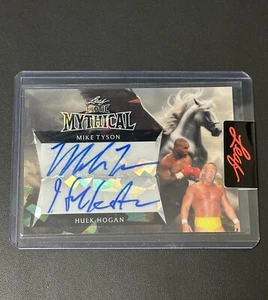 2024 Leaf Mythical Whatnot Mike Tyson & Hulk Hogan Auto #1/1 Pegasus - Picture 1 of 2