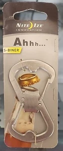 Abridor de botellas de acero inoxidable Nite Ize S-Biner - plata SBO-03-11 - Imagen 1 de 2