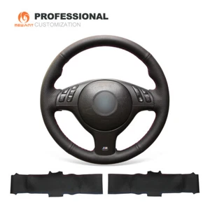 Funda de volante de cuero auténtico MEWANT para BMW E46 330i E39 540i 525i M3 E46 M5 E39 - Imagen 1 de 7