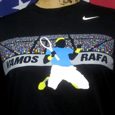 RAFAEL NADAL Vamos Juvenil LRG Camiseta Tenis Nike Camiseta Grand Slam y Abierto de Francia OG Foto 1 de 3