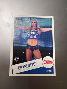 2015 Topps WWE Heritage NXT Charlotte Flair Rookie Card #104 RC
