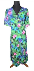 New imi's Wrap Tropical Print Dress - Picture 1 of 12