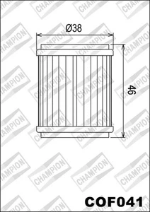 COF041 Filtro Aceite CHAMPION Hm Moto 125 CRM F-X Derapage / RR 4T 125 2012 2013 - Imagen 1 de 1