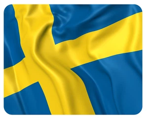 Mousepad Schweden Flagge 24x19 Sweden Fahne Mauspad Unterlage - Bild 1 von 1