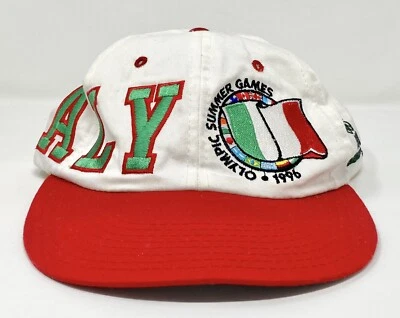 复古 1996 年初学者奥运会夏季奥运会亚特兰大意大利平沿帽 — 第 1/4 张图片