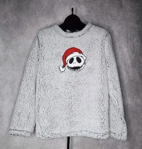 Jack Pesadilla Antes De Navidad Para Mujer L Ropa de Dormir Cálido Suéter Camisa Difusa - Imagen 1 de 6