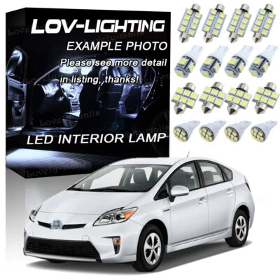 For 2012 2013 2014 2015 Toyota Prius LED Lights Interior Package Kit WHITE 6K 8x - Image 1 of 4