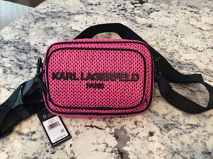 Karl Lagerfeld Paris Hot Pink VOYAGE Beltbag/Crossbody NWT 148 - Picture 1 of 8