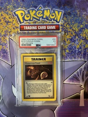 1999 Pokemon Fossil Trainer MYSTERIOUS FOSSIL 1st Edition #62 - PSA 5 EX - Image 1 of 2