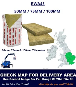Rockwool RWA45 1200mm x 600mm - NOT Nationwide - Check Map - Cheapest - Picture 1 of 3