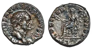 VESPASIEN Denier  COS ITER  TR POT  +70 ROME  RCV.2285 - Picture 1 of 1