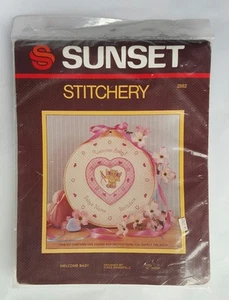 SUNSET DESIGNS STITCHERY KIT WELCOME BABY PASST 12" HOOP - Bild 1 von 4