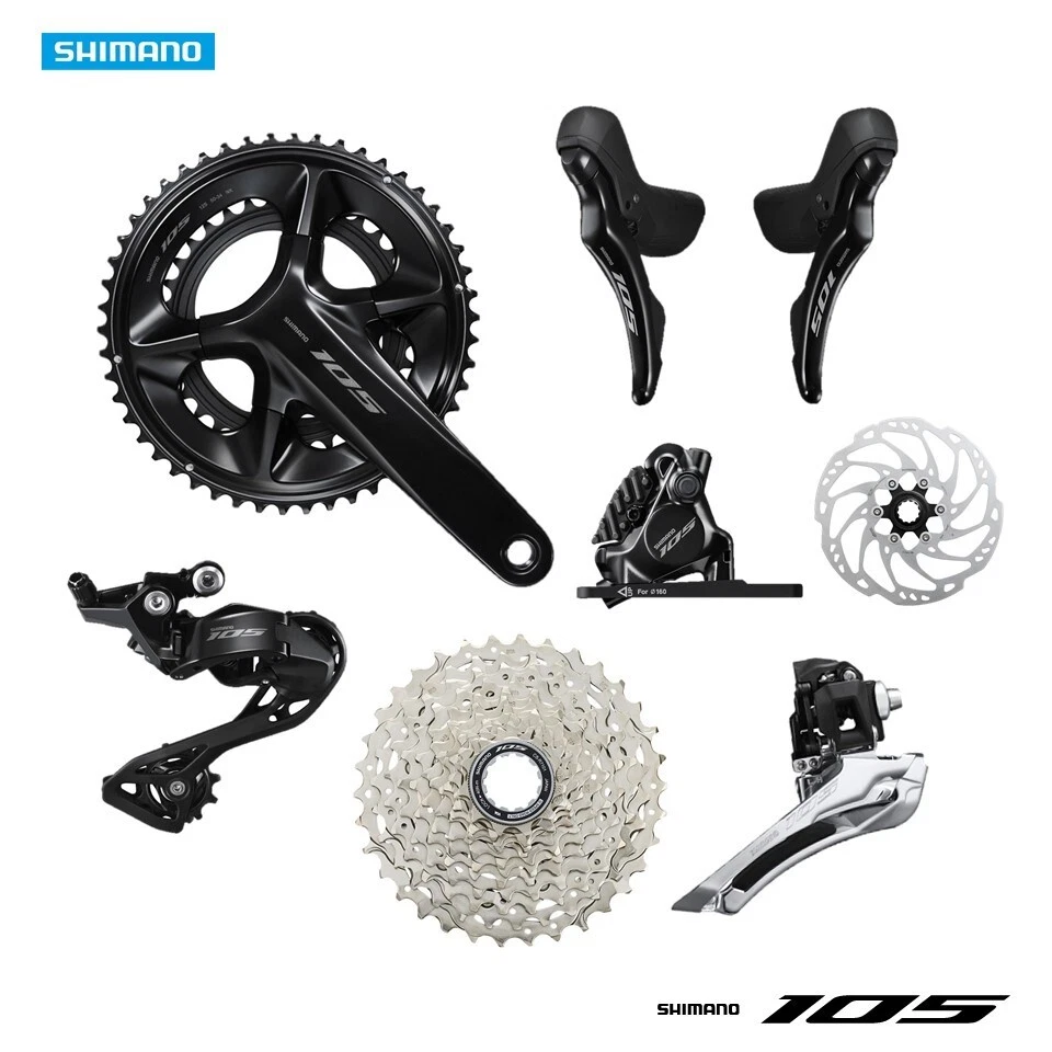 NEW Shimano 105 R7100/R7120 2x12 Road Bike Groupset 2x12 Speed 170MM/165MM - Image 1 of 4
